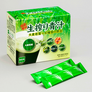 生搾り青汁　大麦若葉＋6種類の野菜（3g×30スティック）